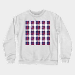 4 th of July Plaids , Tartans , Checks Crewneck Sweatshirt